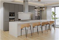 Phoenix Quartz 126" x 63" x 3cm - Carrara Tuscany