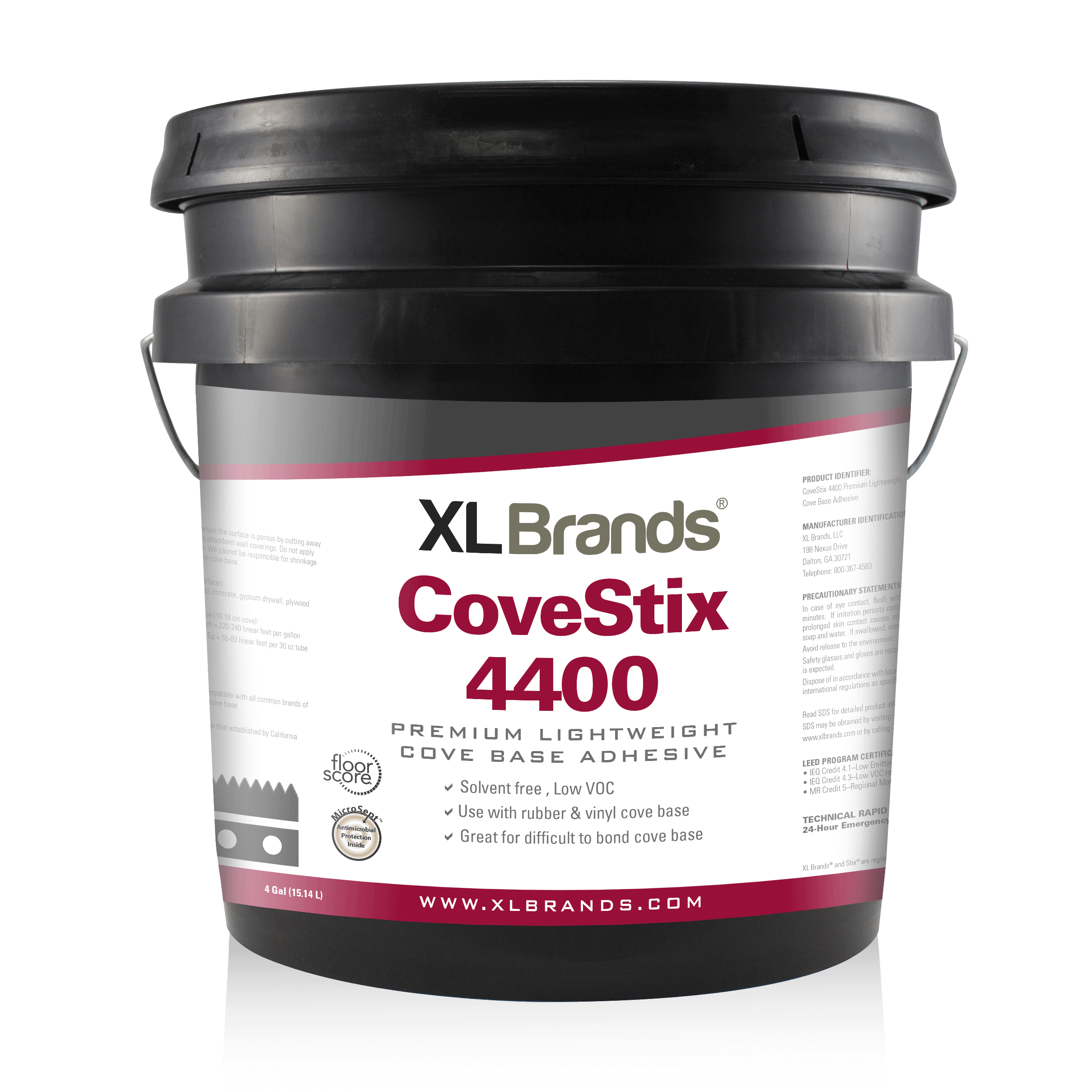 XL Brands CoveStix 4400 Premium Lightweight Cove Base Adhesive - 1 Gal