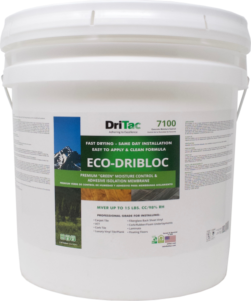 DriTac Eco-DriBloc Moisture Control & Adhesive Isolation Membrane - 1 Gal.