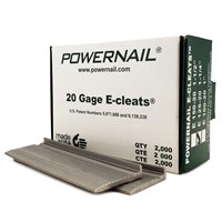 Powernail E-12520 20 Ga. 1-1/4" E-Cleats - 1000 Per Box