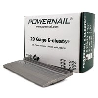Powernail E-15020 20 Ga. 1-1/2" E-cleats - 1000 Per Box