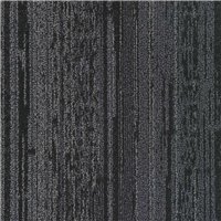 Next Floor Context & Highlight 19.7" x 39.4" Solution Dyed Nylon Modular Commercial Carpet Tile - Midnight 706 001