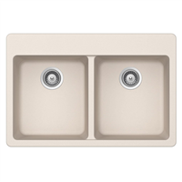 Pelican PL-200 Granite Composite Topmount/Undermount Kitchen Sink 33'' x 22" - Sand