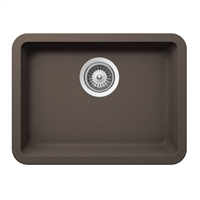 Pelican PL-350 Granite Composite Undermount Kitchen Sink 19 3/4'' x 14 7/8" - Mocha