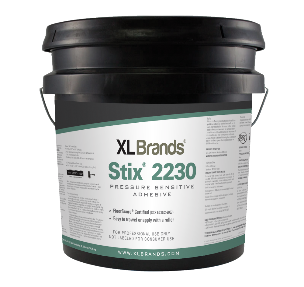 XL Brands Stix 2230 Pressure Sensitive Adhesive- 4 Gal. Pail