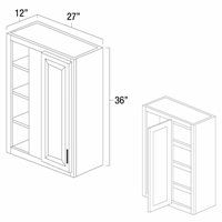 (image for) West Point Grey 27" x 36" Blind Corner Wall Cabinet - WPG-WBC2736
