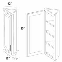 West Point Grey 12" x 30" Angled End Wall Cabinet - WPG-WCA1230