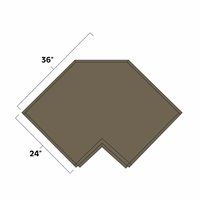 (image for) Winchester Grey 36" Easy Reach Base Cabinet - WIN-BER36