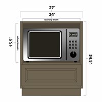 Winchester Grey 27" Microwave Base Cabinet - WIN-BMC27
