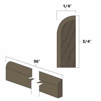 Winchester Grey 96" (8') Scribe Molding - WIN-SM8