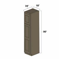 Winchester Grey 18" x 90" 18" Wide Utility Cabinet - WIN-UC1890