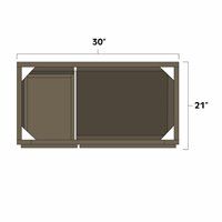 (image for) Winchester Grey 30" Vanity Sink Base Cabinet w/ Drawers on Left - WIN-V3021DL