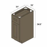 Winchester Grey 15" Vanity Base Cabinet - WIN-VB15