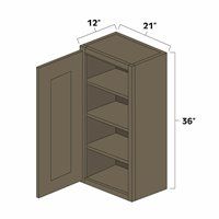(image for) Winchester Grey 21" x 36" Single Door Wall Cabinet - WIN-W2136