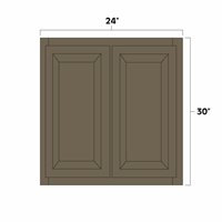 Winchester Grey 24" x 30" Double Doors Wall Cabinet - WIN-W2430