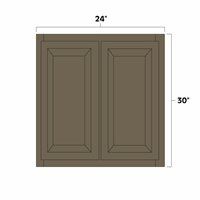 Winchester Grey 24" x 30" Double Doors Wall Cabinet - WIN-W2430