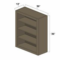 Winchester Grey 33" x 36" Double Doors Wall Cabinet - WIN-W3336