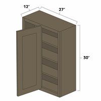 Winchester Grey 27" x 30" Blind Corner Wall Cabinet - WIN-WBC2730