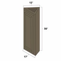 Winchester Grey 12" x 30" Angled End Wall Cabinet - WIN-WCA1230