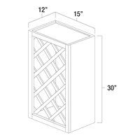 West Point Grey 30" x 15" Lattice Wine Rack - WPG-LWR3015