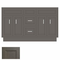 West Point Grey 60" Double Vanity Cabinet w/ Drawers on Center - WPG-VSDB60