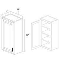 (image for) West Point Grey 18" x 36" Single Door Wall Cabinet - WPG-W1836