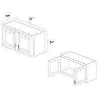 (image for) West Point Grey 30" x 24" Bridge Wall Cabinet - WPG-W3024