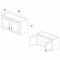 (image for) West Point Grey 33" x 12" Bridge Wall Cabinet - WPG-W3312