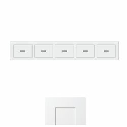 White Shaker 6" x 30" Spice Drawers Wall Cabinet - WS-WSC30