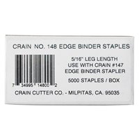 Crain 148 5/16" Edge Binding Staples - 5000 Per Box