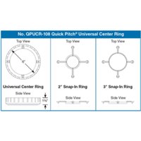 Quick Pitch QPUCR-108 Universal Center Ring